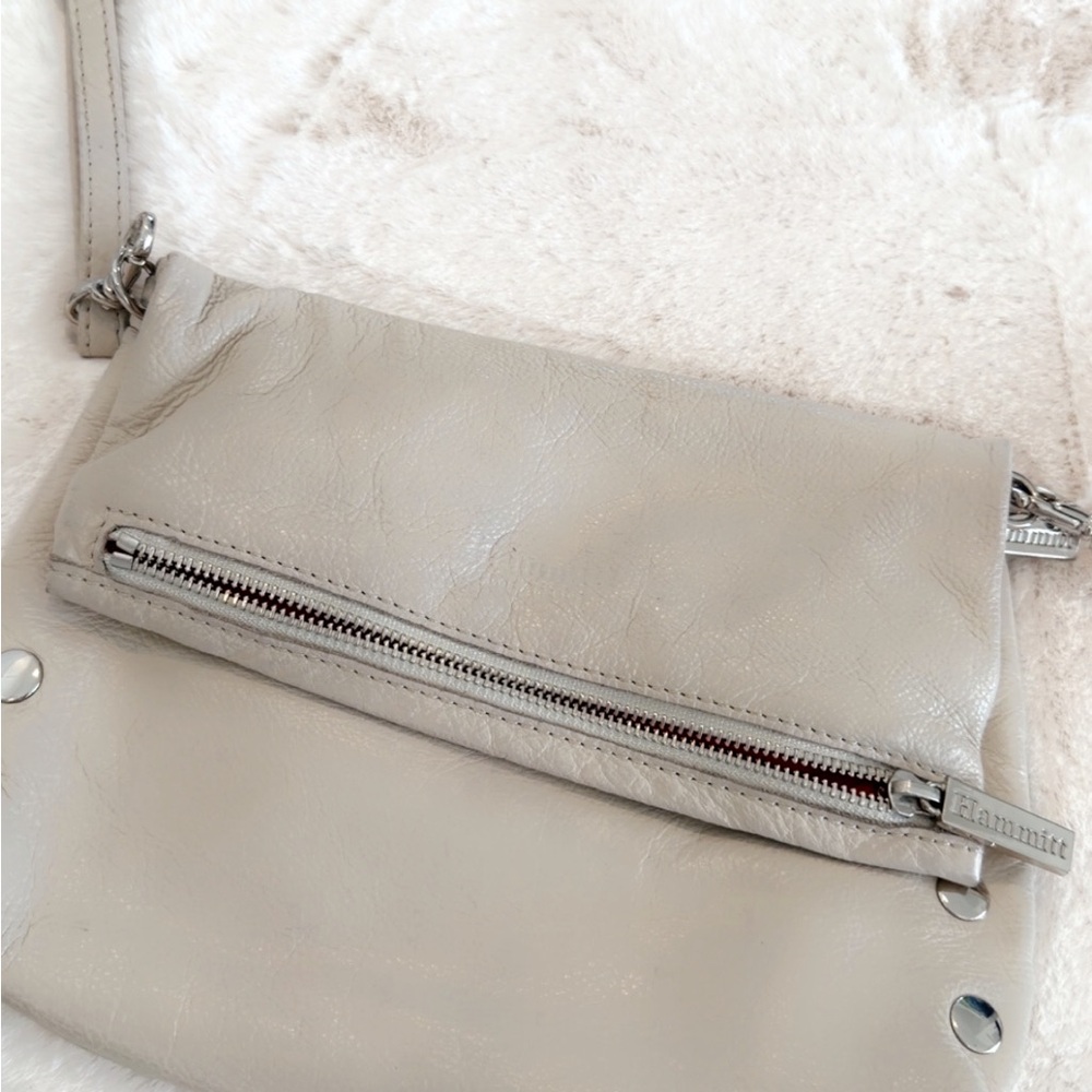 Hammitt Taupe Leather Crossbody Bag